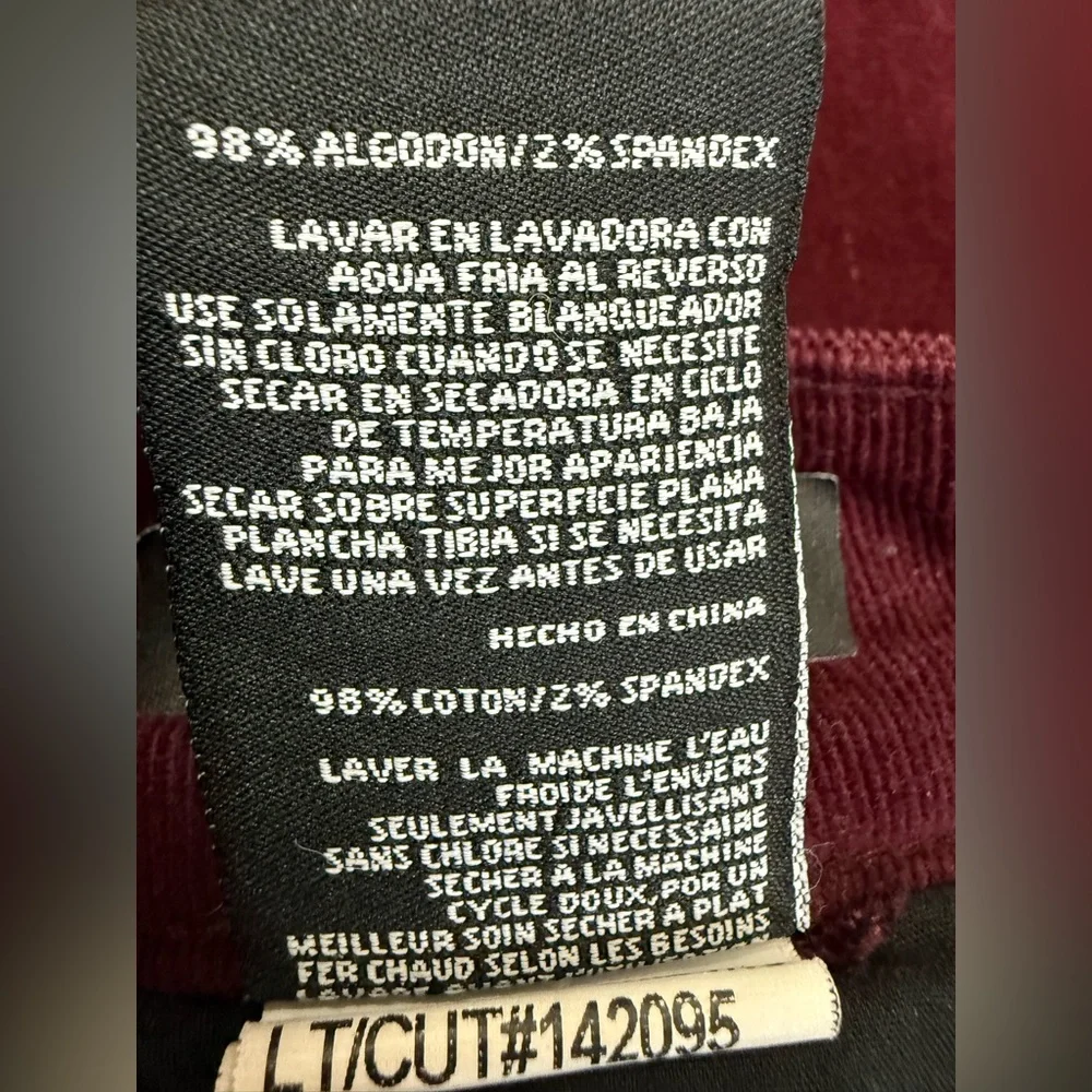 Kut From The Kloth Karen Baby Boot Cut Maroon Corduroy Trousers Size 00 - Picture 13 of 13